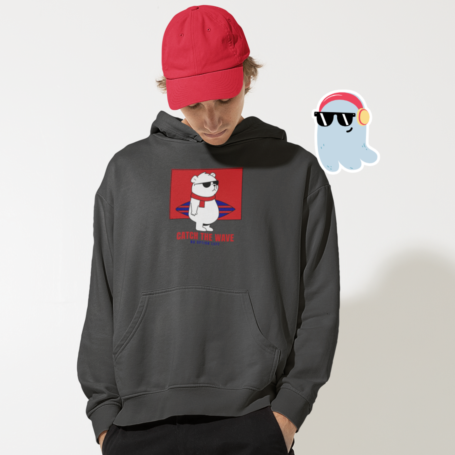 Catch the Wave — Sweat à capuche unisexe