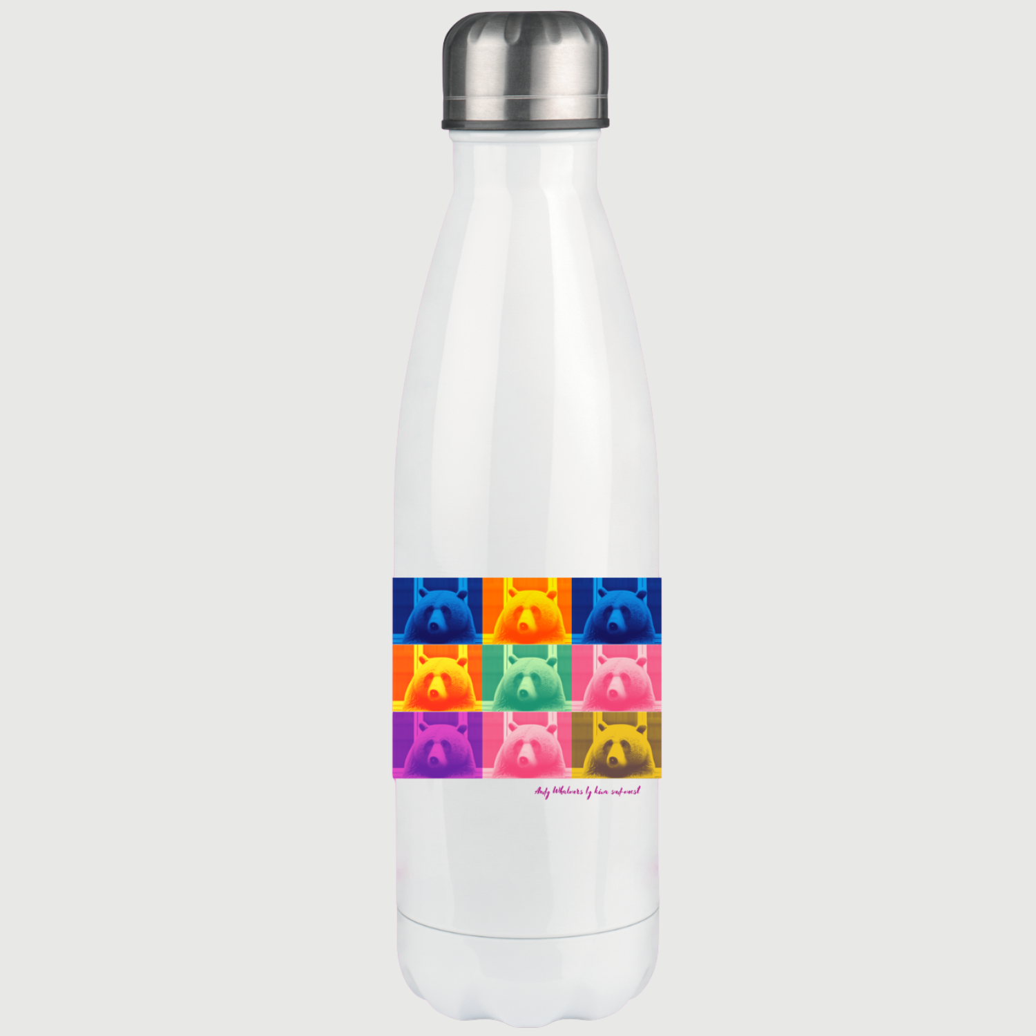 Andy Whalours, Pop Art Pyrénées — Gourde Isotherme Inox