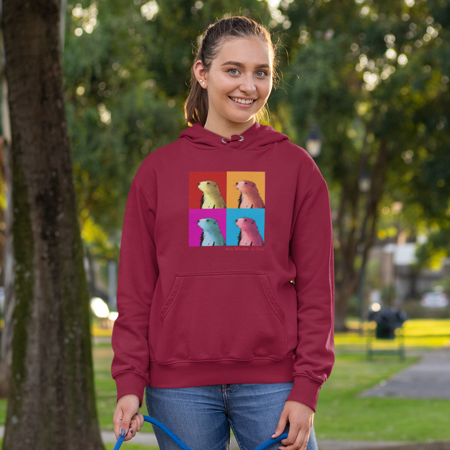 hoodie marmotte pop art bordeaux sud ouest surf hossegor biarritz
