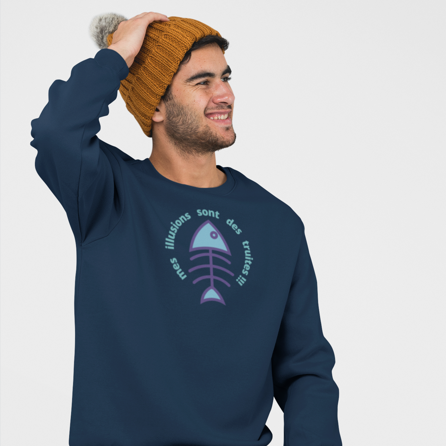 Les truites — Sweat col rond Homme